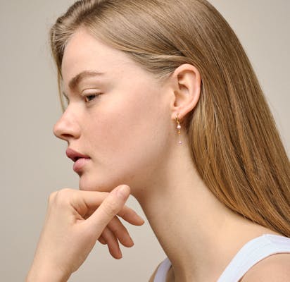 Enamel Copenhagen — Lola Bold Hoops Marine Enamel Copenhagen Lola Bold Hoops Marine — Kolczyk