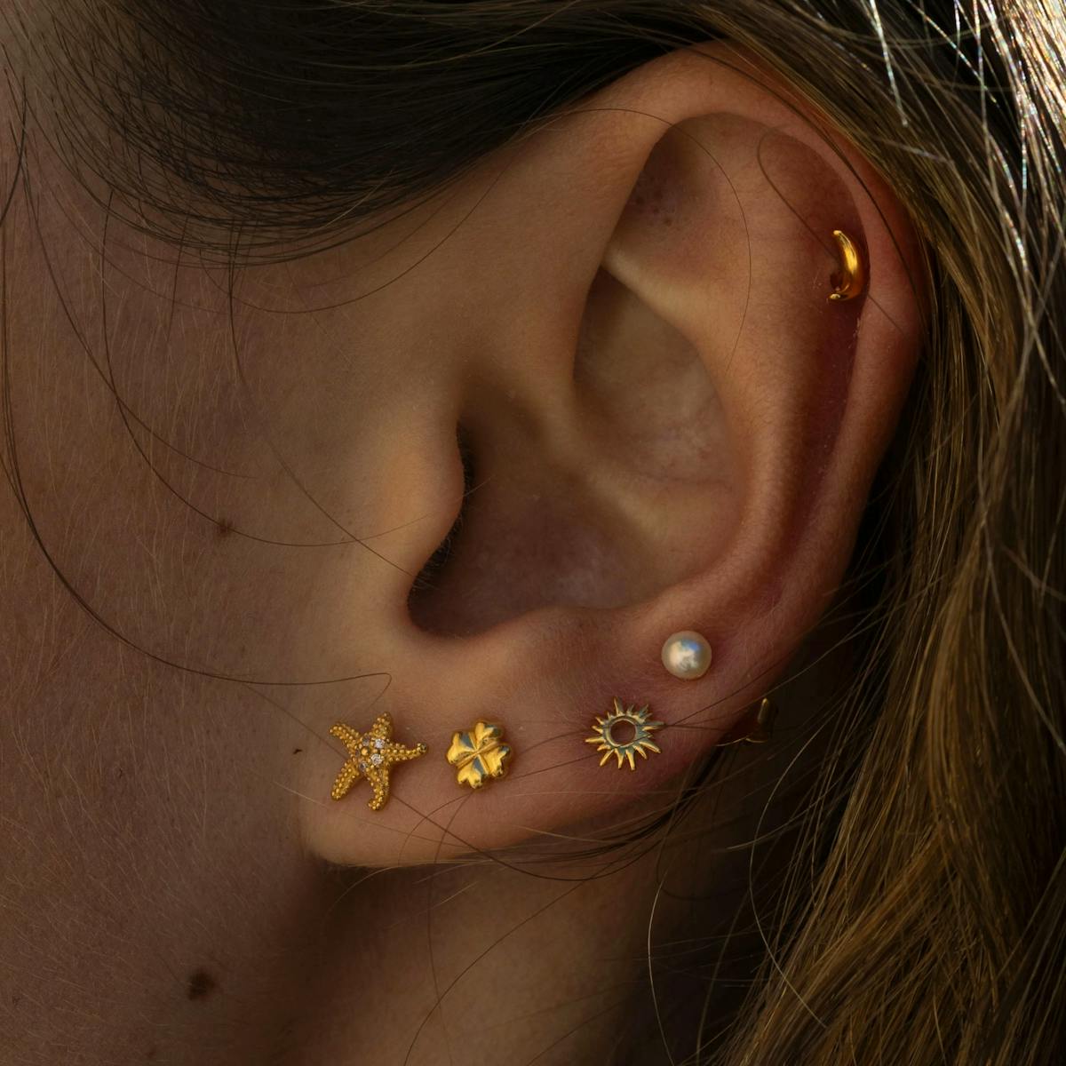 byBiehl — Lucky Four Leaf Studs byBiehl Lucky Four Leaf Studs — Øreringer