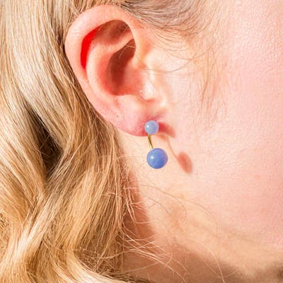 House Of Vincent — Arch Earrings Lace Agate House Of Vincent Arch Earrings Lace Agate — Øreringe