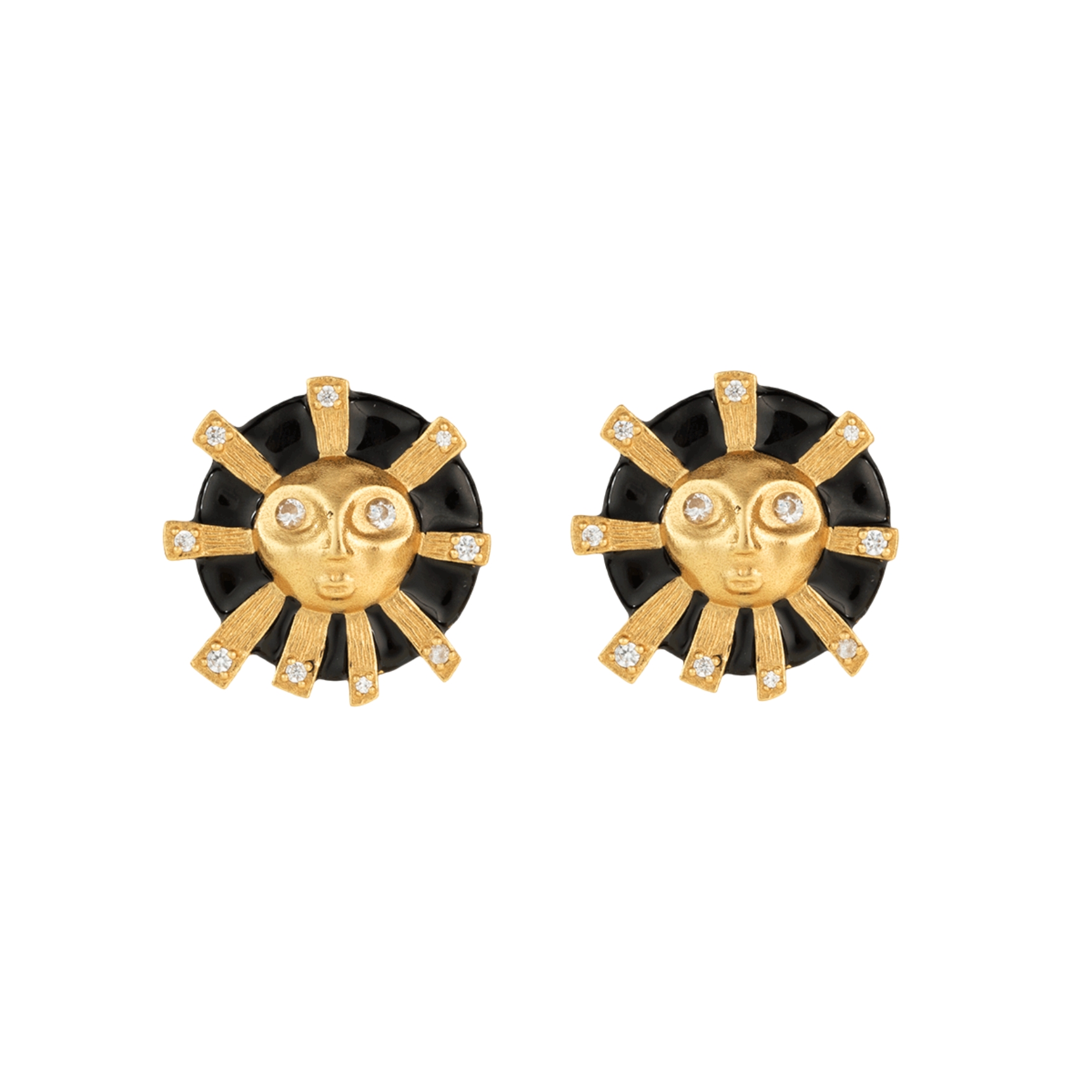 House Of Vincent Eos' Earrings Black Enamel — Boucle d'oreille
