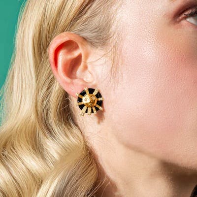 House Of Vincent — Eos' Earrings Black Enamel House Of Vincent Eos' Earrings Black Enamel — Øreringe
