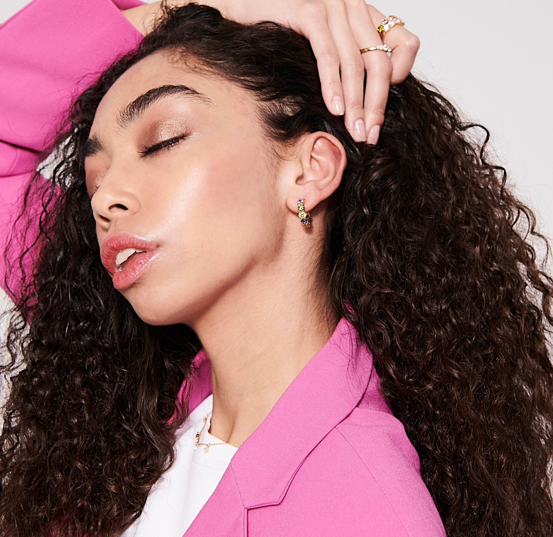 Sif Jakobs Jewellery Belluno Color Creolo Earrings — Kolczyk