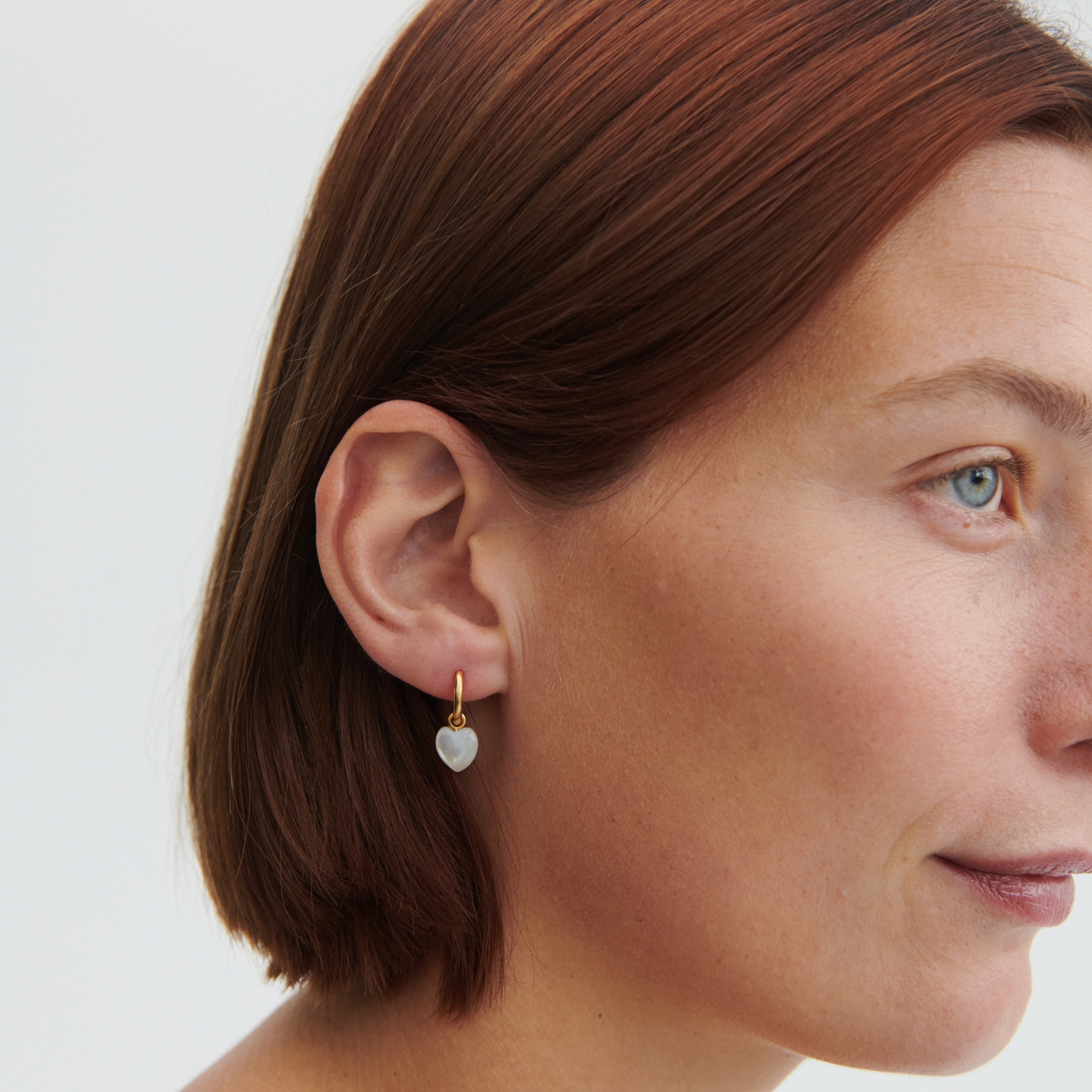 Pernille Corydon Ocean Heart Huggies — Boucle d'oreille