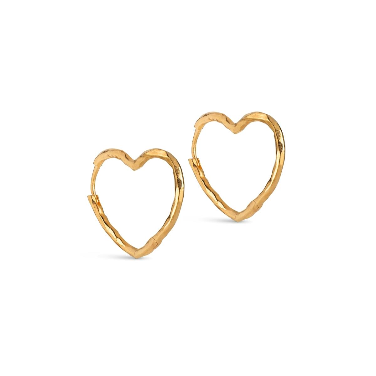 Enamel Copenhagen — Organic Heart Medium Hoops Enamel Copenhagen Organic Heart Medium Hoops — Earrings