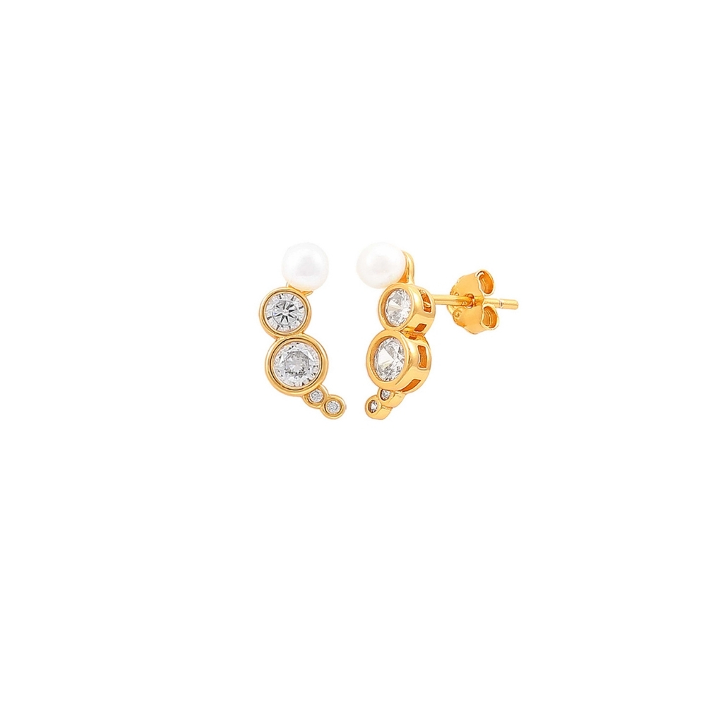 Hultquist Copenhagen Harper Croissant Earrings — Boucle d'oreille