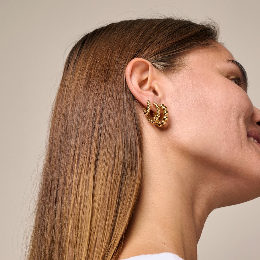 Enamel Copenhagen — Ball Chunky Hoops Enamel Copenhagen Ball Chunky Hoops — Örhängen