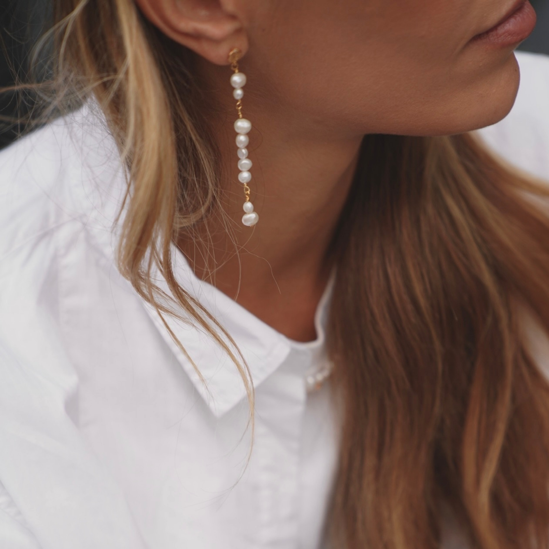Hultquist Copenhagen Josephine Long Earrings — Náušnice