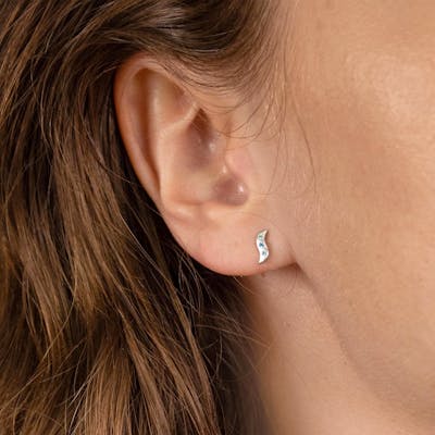 byBiehl — Wave Studs Blue byBiehl Wave Studs Blue — Øreringe