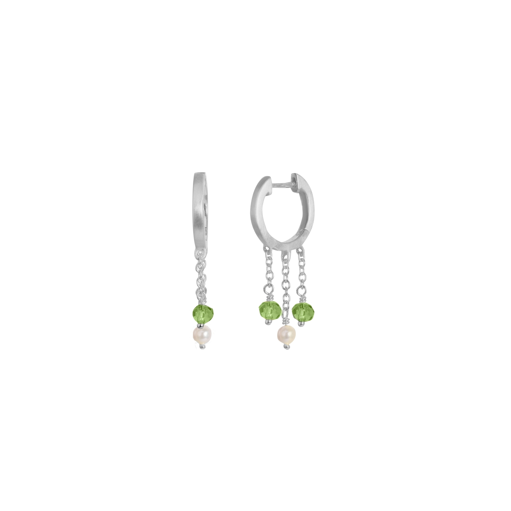 byBiehl Tienne Hoops Green — Øreringe
