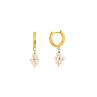 byBiehl — Pearl Cluster Hoops byBiehl Pearl Cluster Hoops — Øreringe