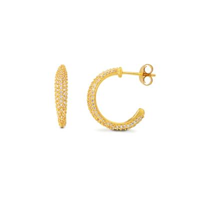 byBiehl — Ocean Flow Medium Sparkle Hoops byBiehl Ocean Flow Medium Sparkle Hoops — Earrings