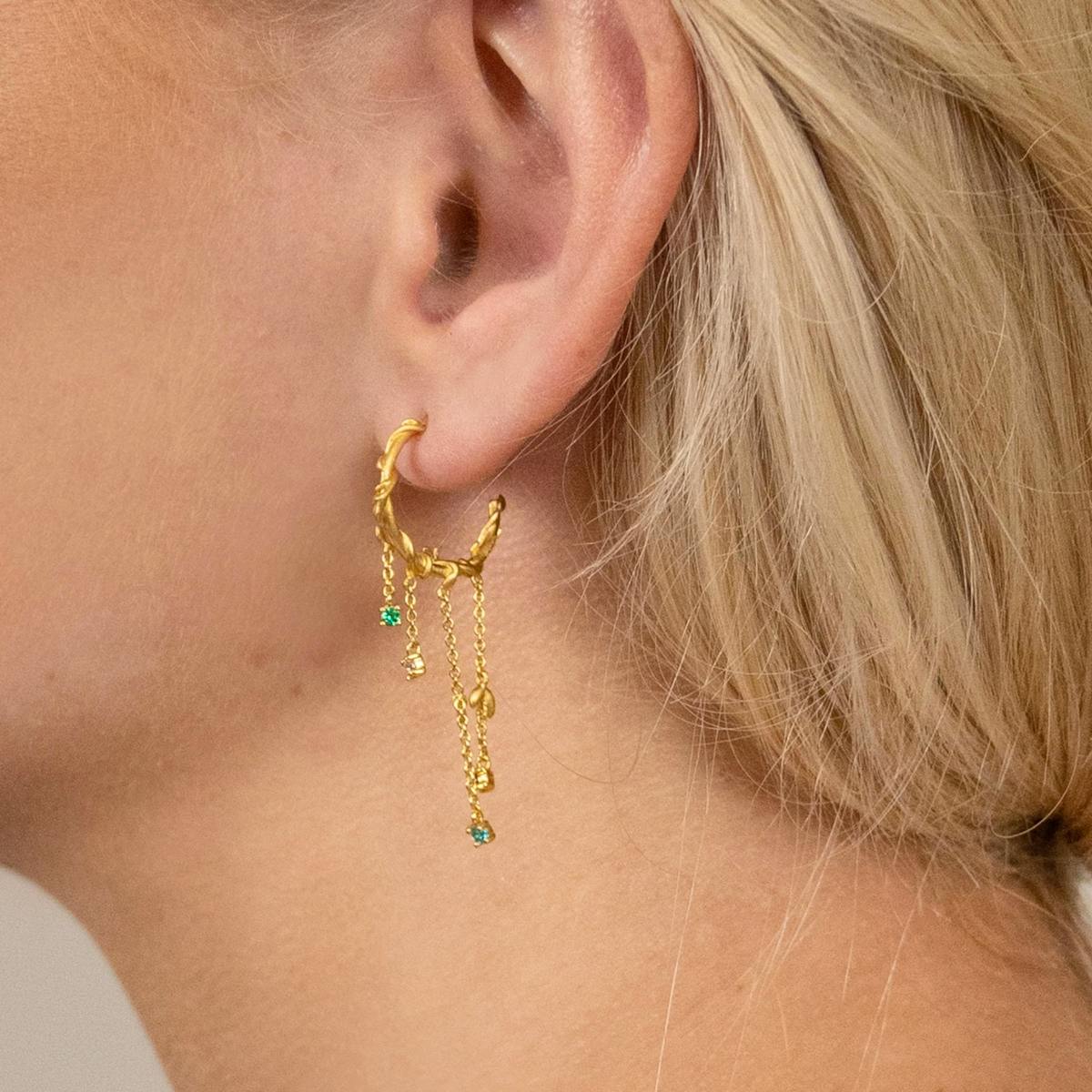byBiehl — Jungle Ivy Hoops Mini Colors byBiehl Jungle Ivy Hoops Mini Colors — Øreringer