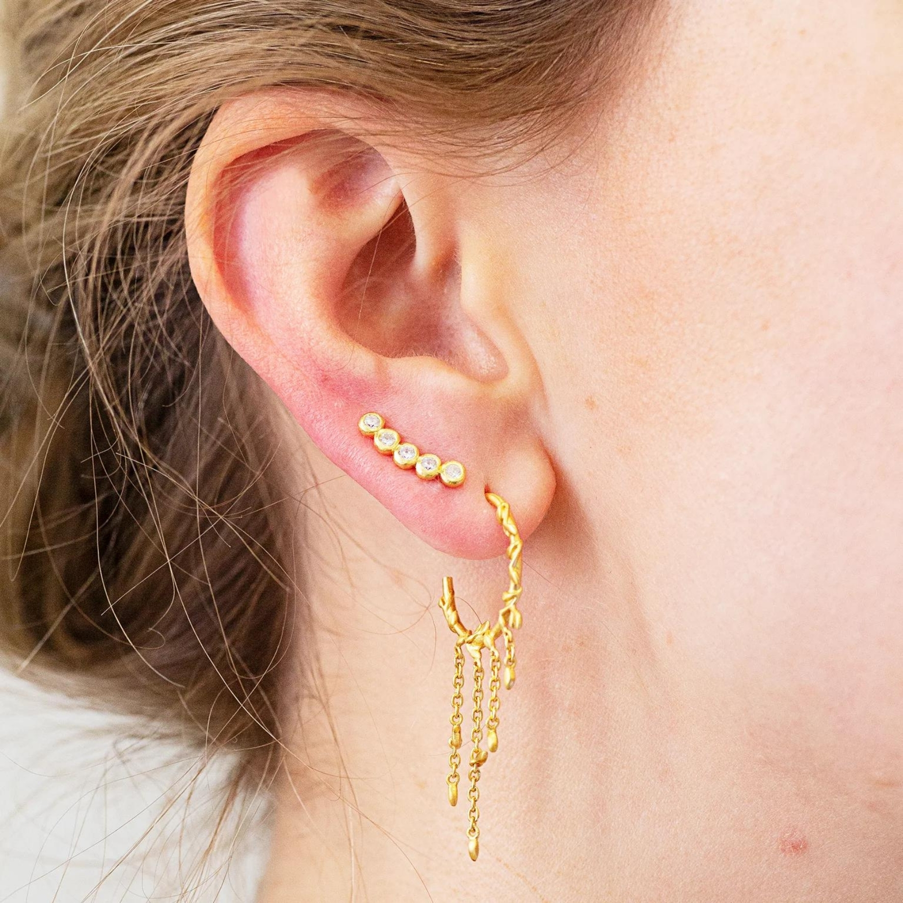 byBiehl Jungle Ivy Hoops — Örhängen