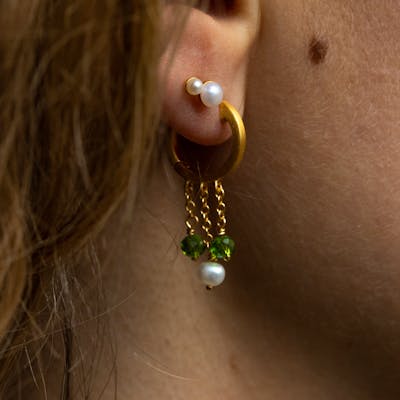 byBiehl — Tienne Hoops Pink byBiehl Tienne Hoops Pink — Øreringe