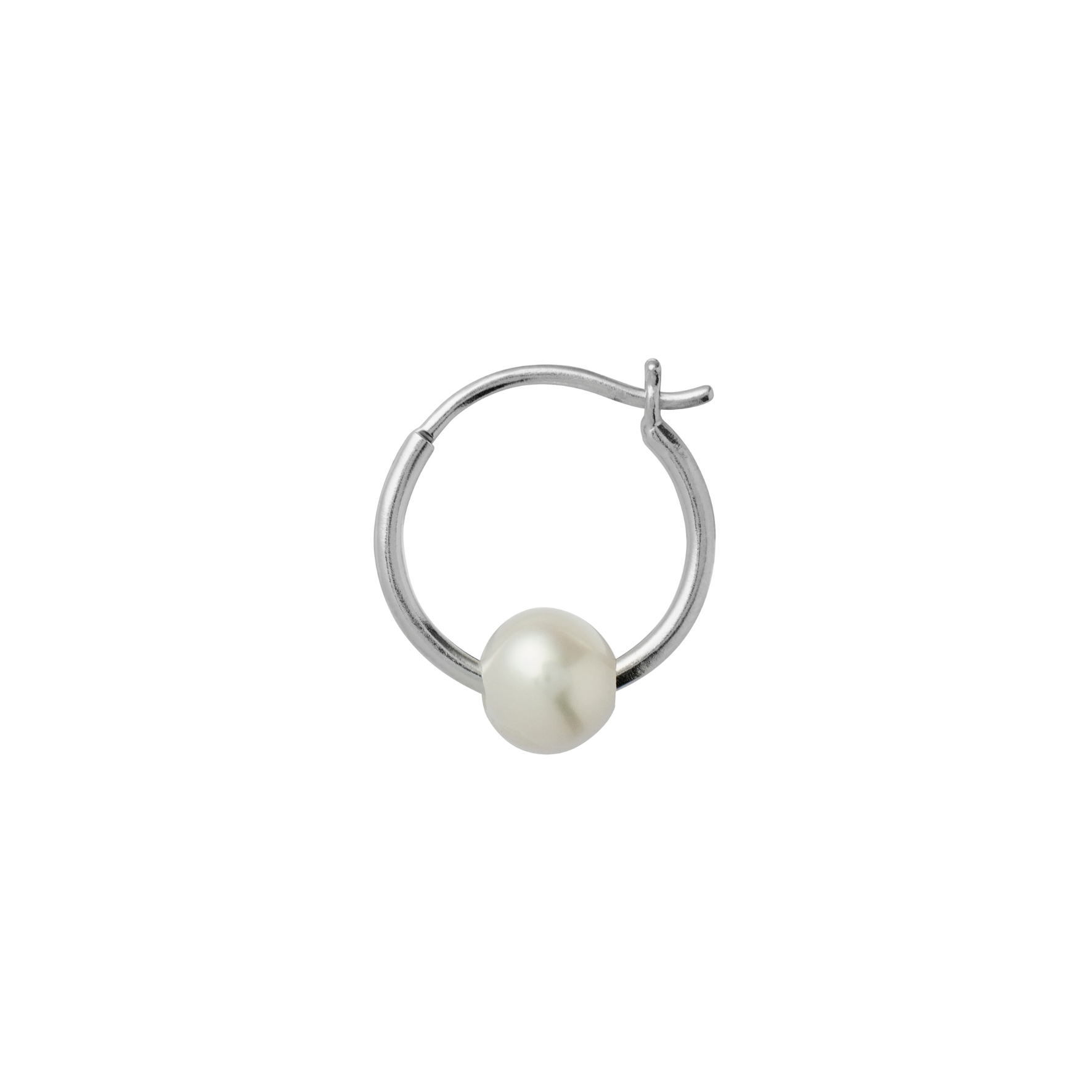 STINE A Jewelry Big Pearl Berrie Hoop — Kolczyk
