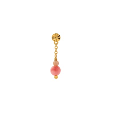 STINE A Jewelry — Tres Petit Etoile Earring With Coral STINE A Jewelry Tres Petit Etoile Earring With Coral — Boucle d'oreille