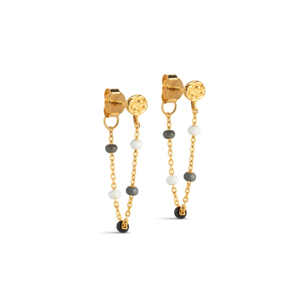Enamel Copenhagen — Lola Earring Salt'n'Pepper Enamel Copenhagen Lola Earring Salt'n'Pepper — Earrings