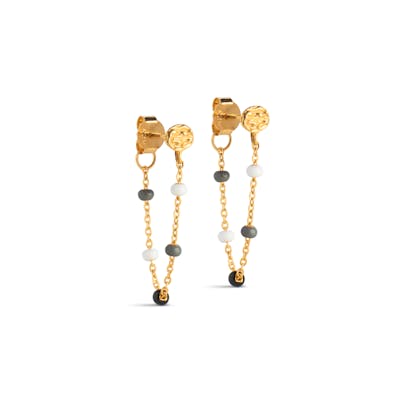 Enamel Copenhagen — Lola Earring Salt'n'Pepper Enamel Copenhagen Lola Earring Salt'n'Pepper — Øreringer