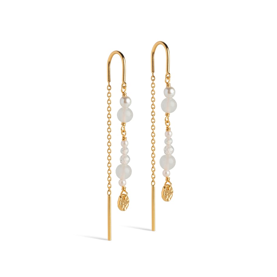 Enamel Copenhagen — Sofia Earring White and Pearls Enamel Copenhagen Sofia Earring White and Pearls — Örhängen