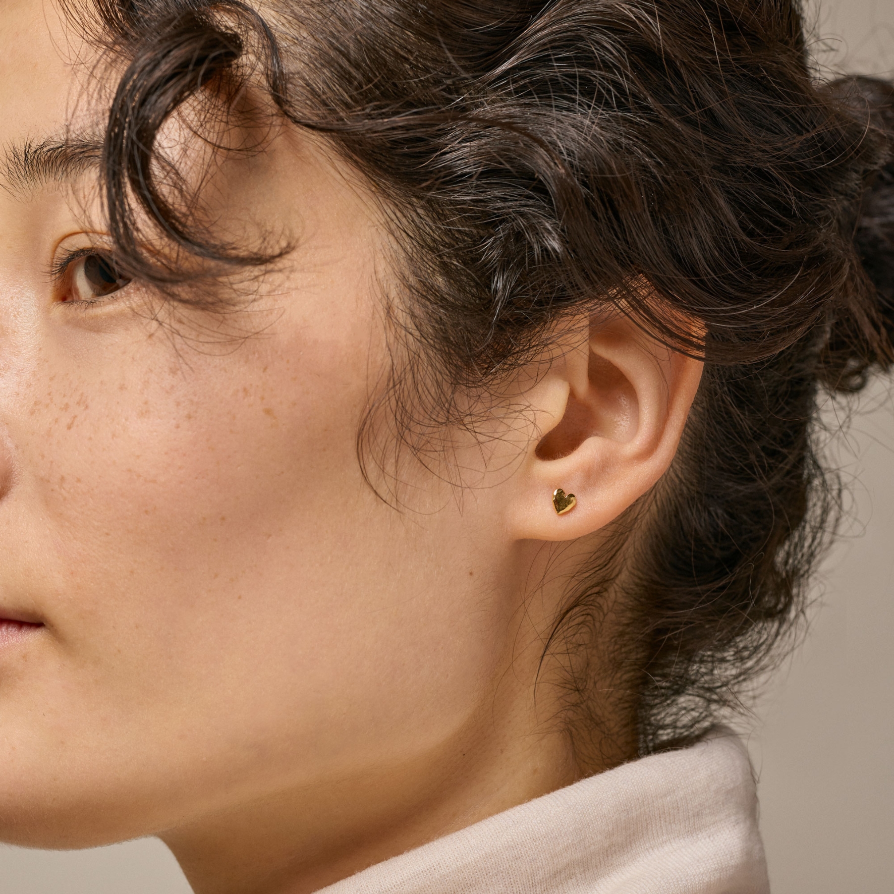 Enamel Copenhagen Heart Studs — Boucle d'oreille