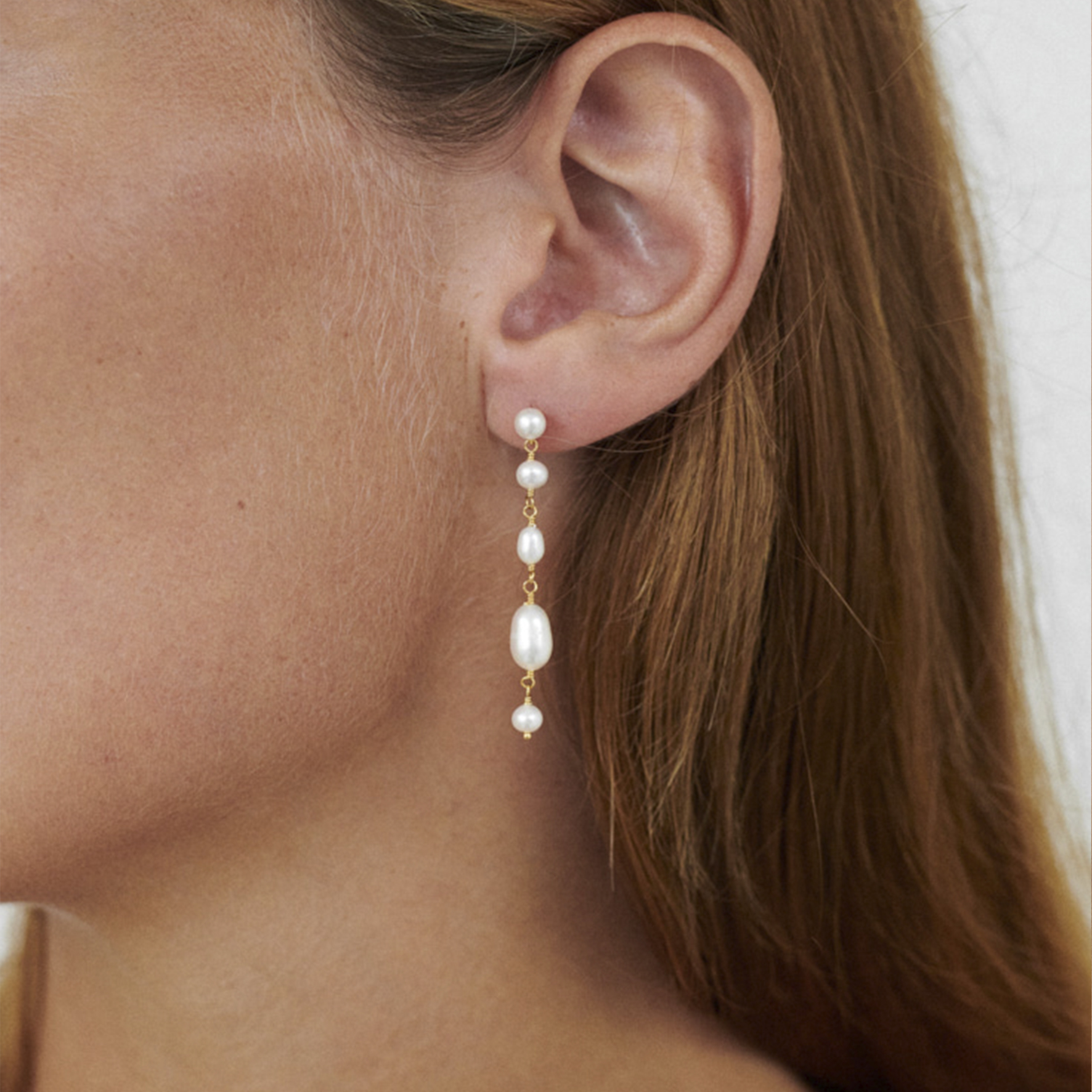 Pernille Corydon White Dreams Earrings — Náušnice