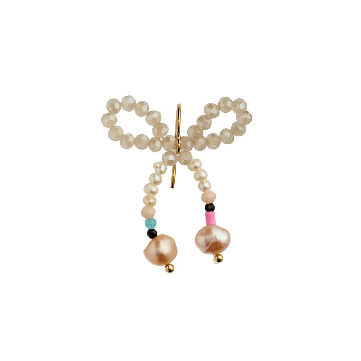 STINE A Jewelry — Glow Bow Earring Creamy Colors STINE A Jewelry Glow Bow Earring Creamy Colors — Øreringer