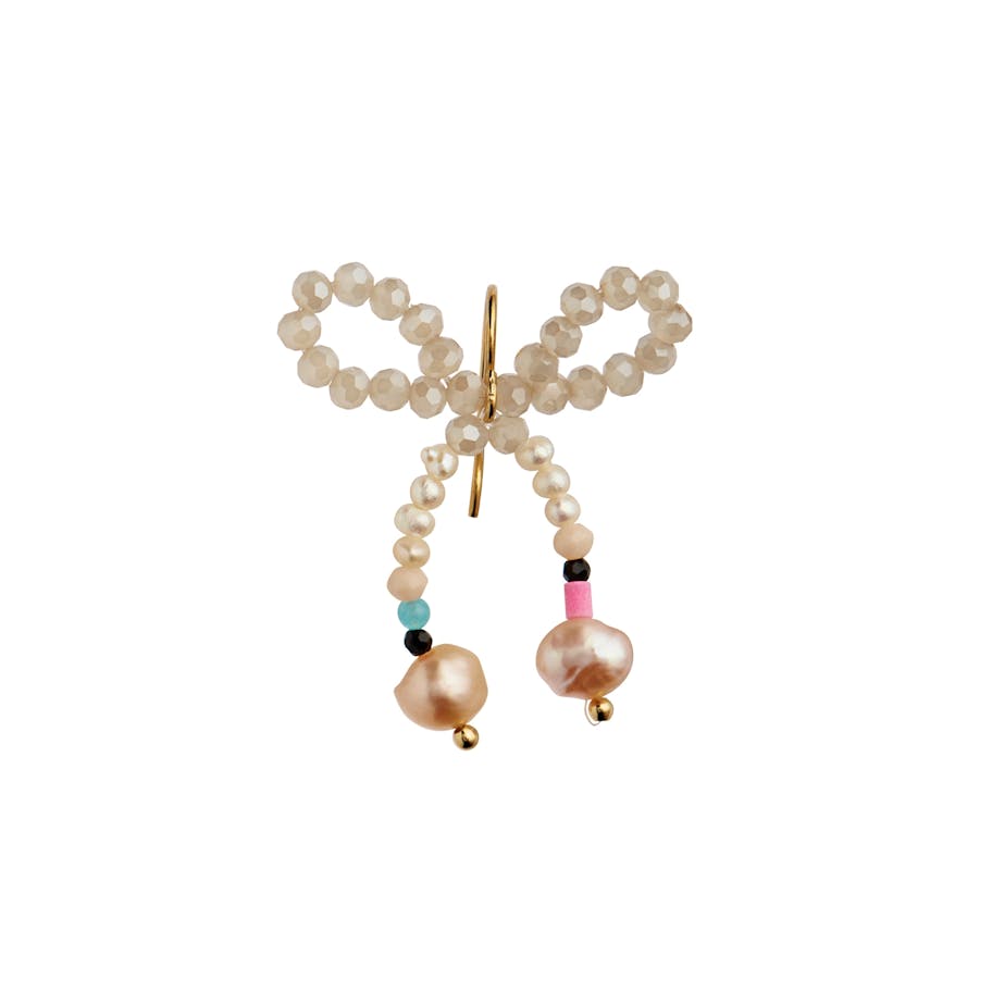 STINE A Jewelry — Glow Bow Earring Creamy Colors STINE A Jewelry Glow Bow Earring Creamy Colors — Örhängen