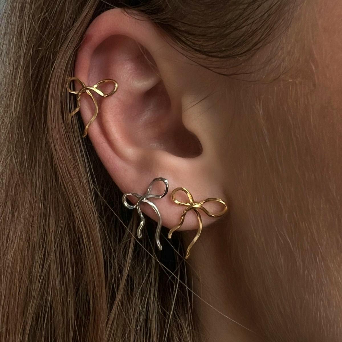 STINE A Jewelry — Flow Bow Earring STINE A Jewelry Flow Bow Earring — Øreringer