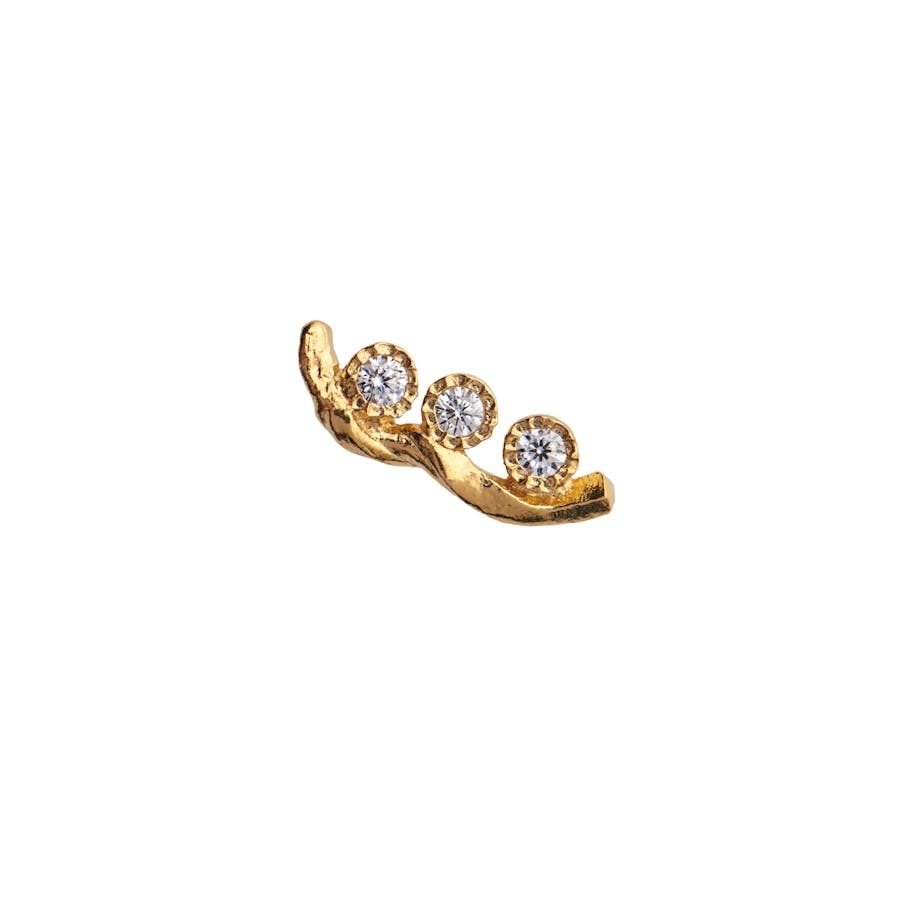 STINE A Jewelry — Flow Earring With Three Stones STINE A Jewelry Flow Earring With Three Stones — Örhängen