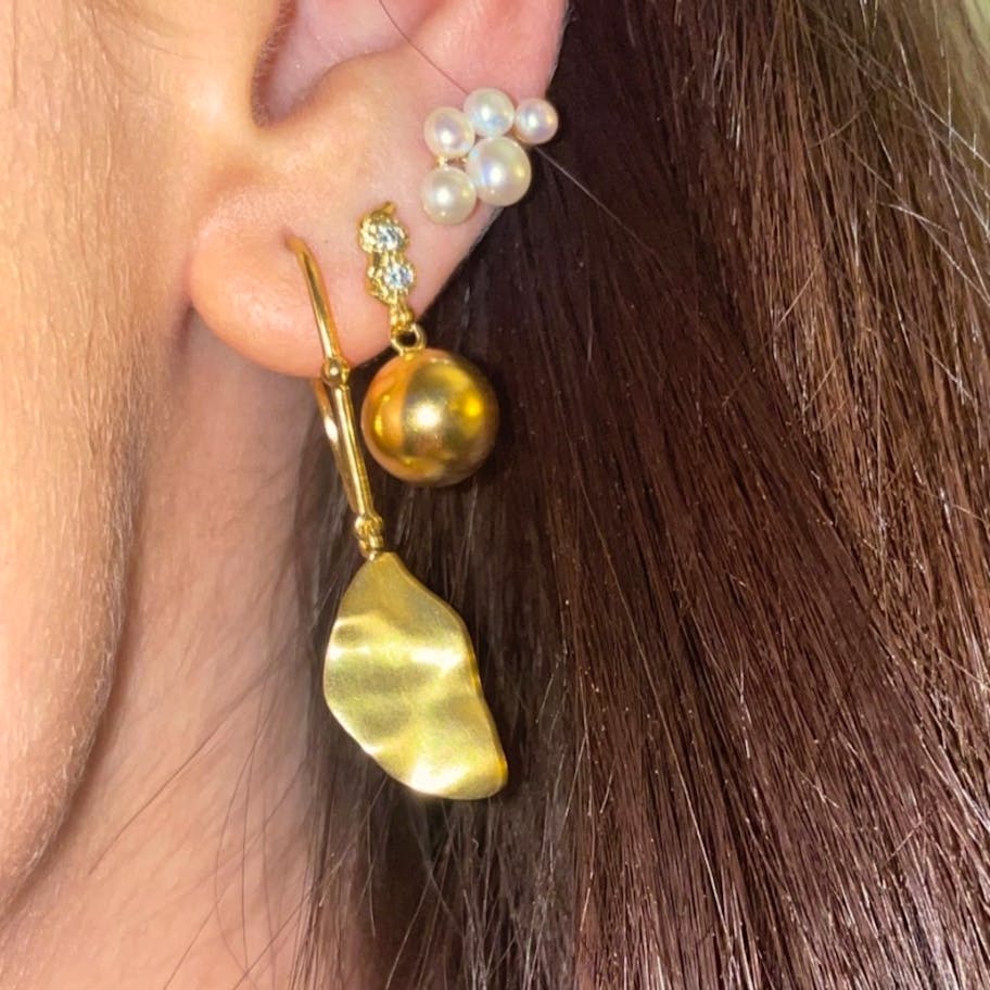 STINE A Jewelry — Twin Flow & Disco Ball Earring STINE A Jewelry Twin Flow & Disco Ball Earring — Earrings