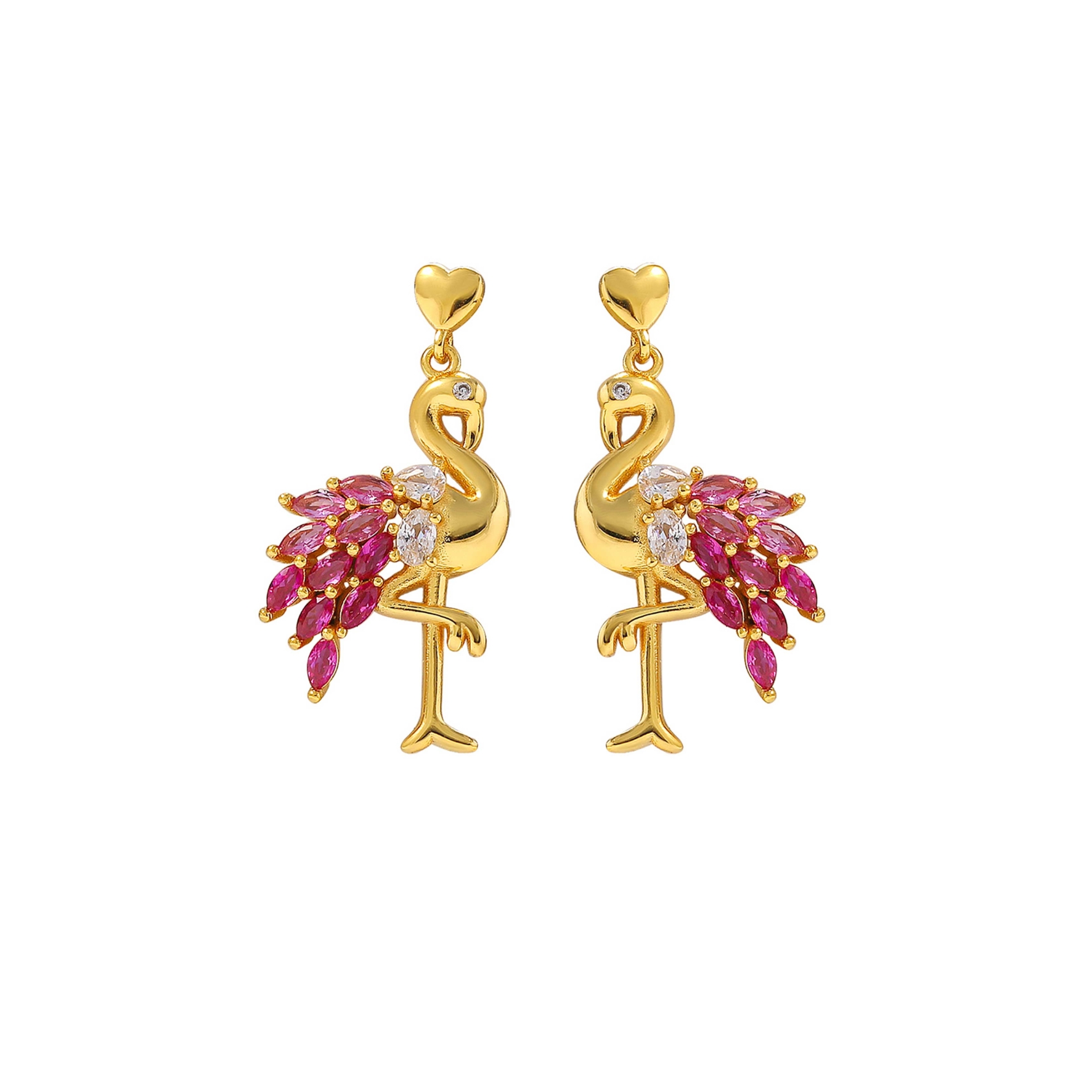 Hultquist Copenhagen Pink Flamingo Earrings — Náušnice
