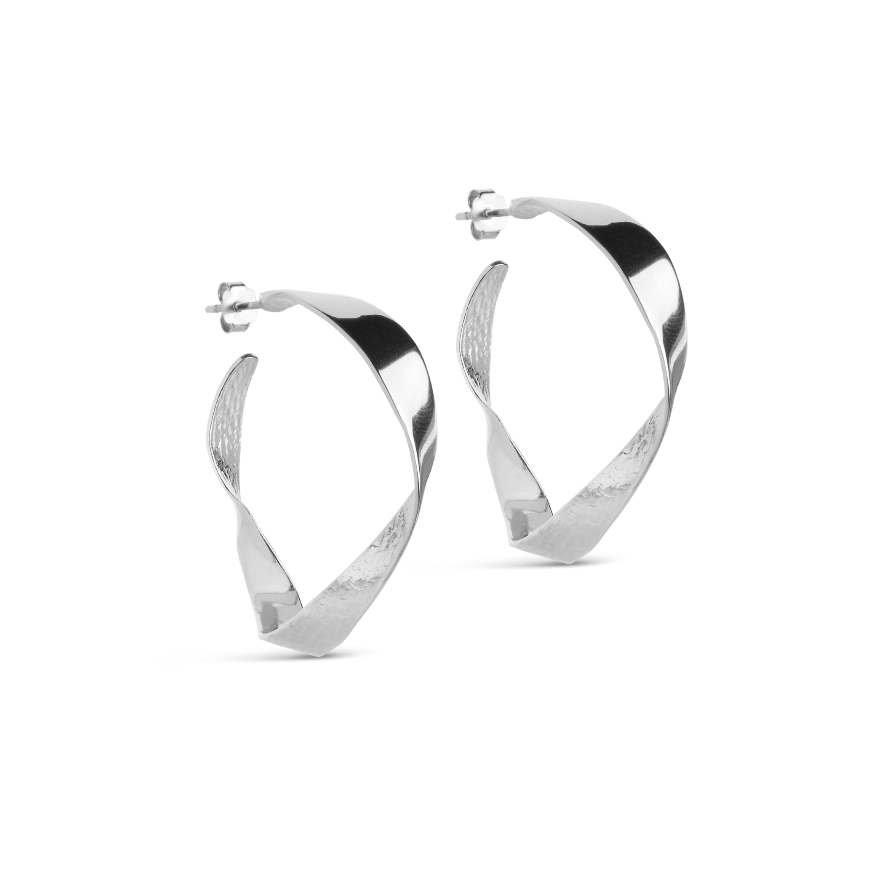 Enamel Copenhagen Scarlet Large Hoops — Náušnice