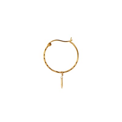 STINE A Jewelry — Flow Creol With Hammered Pendant STINE A Jewelry Flow Creol With Hammered Pendant — Kolczyk