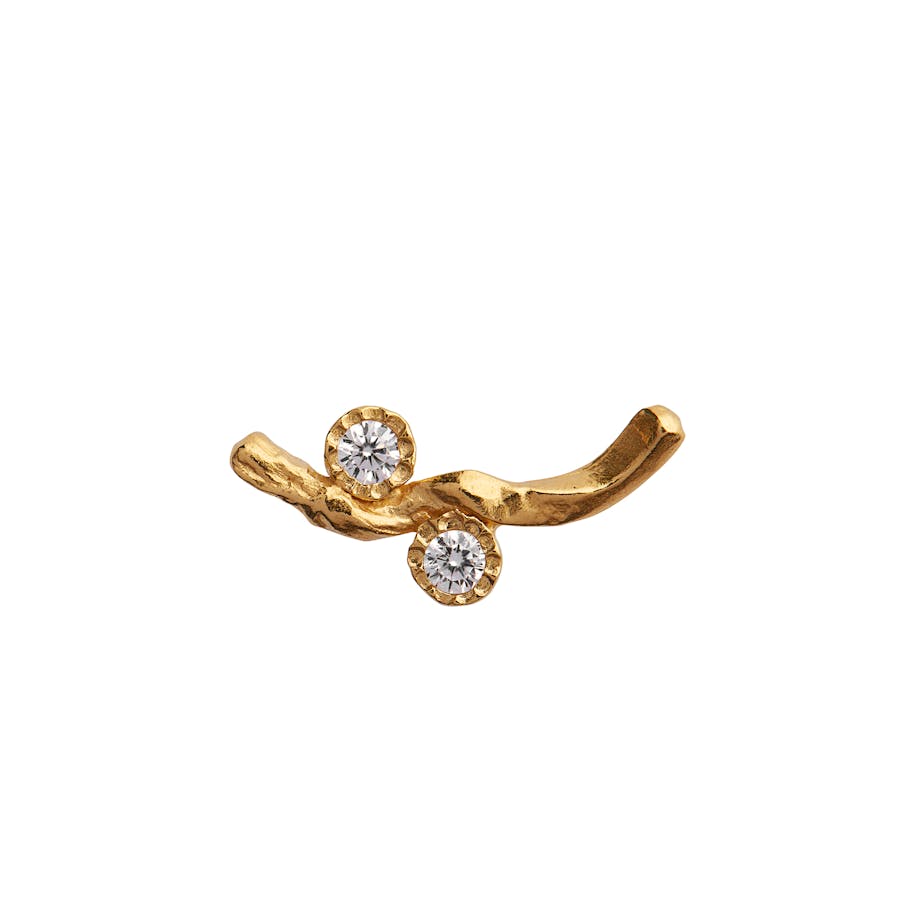STINE A Jewelry — Flow Earring With Two Stones STINE A Jewelry Flow Earring With Two Stones — Örhängen