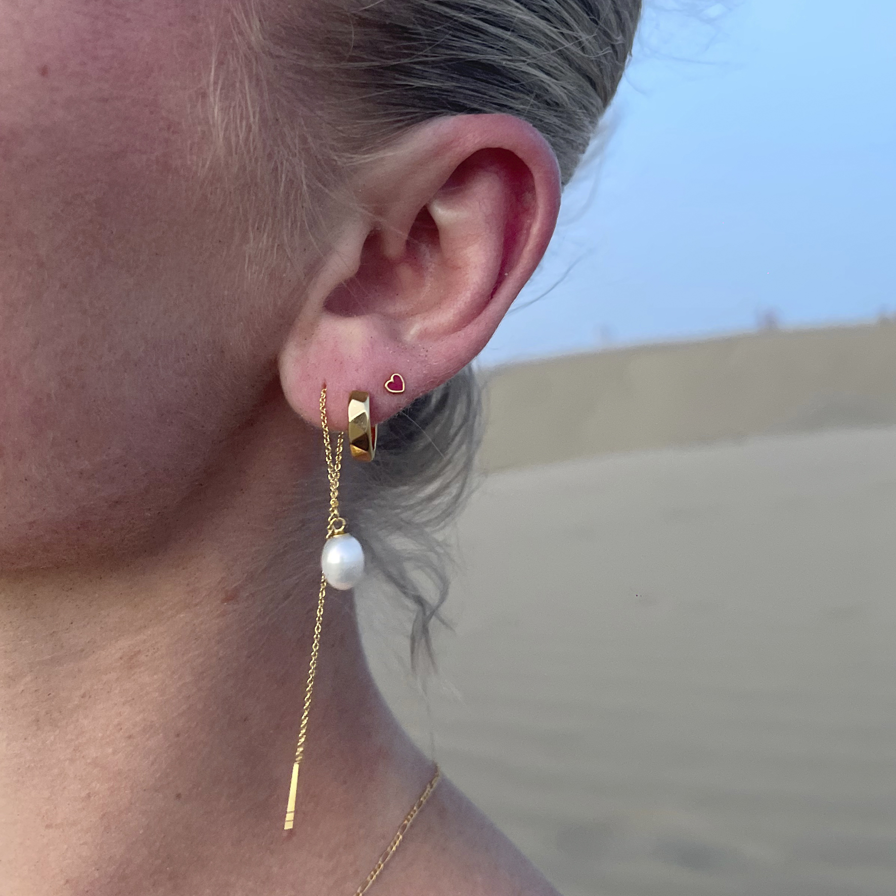 A-Hjort Jewellery Caroline Chunky Hoops — Örhängen