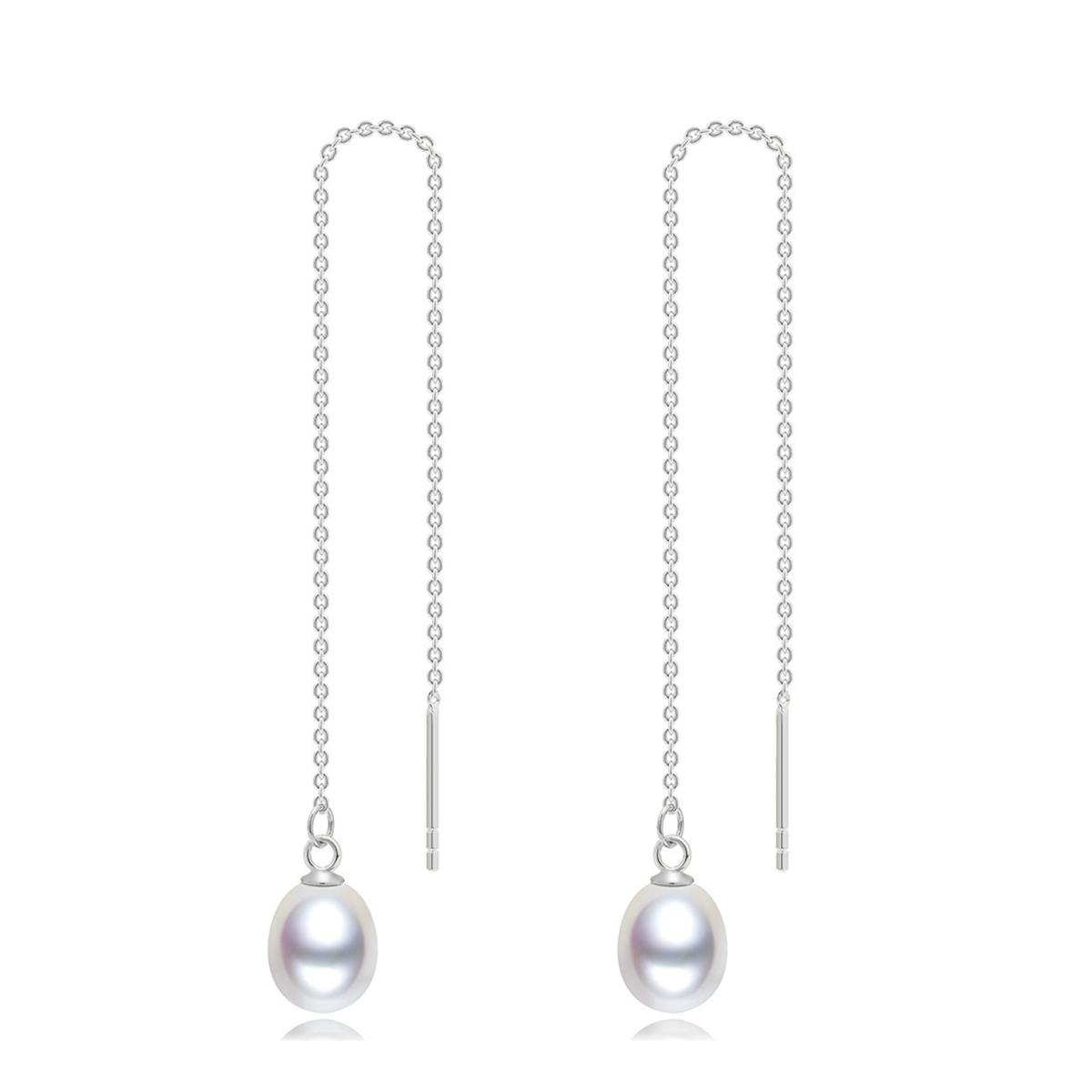 A-Hjort Jewellery — Katja Pearl Earchains A-Hjort Jewellery Katja Pearl Earchains — Boucle d'oreille