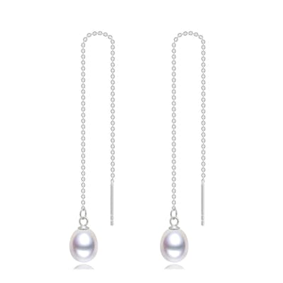 A-Hjort Jewellery — Katja Pearl Earchains A-Hjort Jewellery Katja Pearl Earchains — Kolczyk