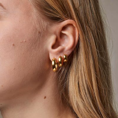 Enamel Copenhagen — Classic Wide Hoops 20 mm Enamel Copenhagen Classic Wide Hoops 20 mm — Ohrringe