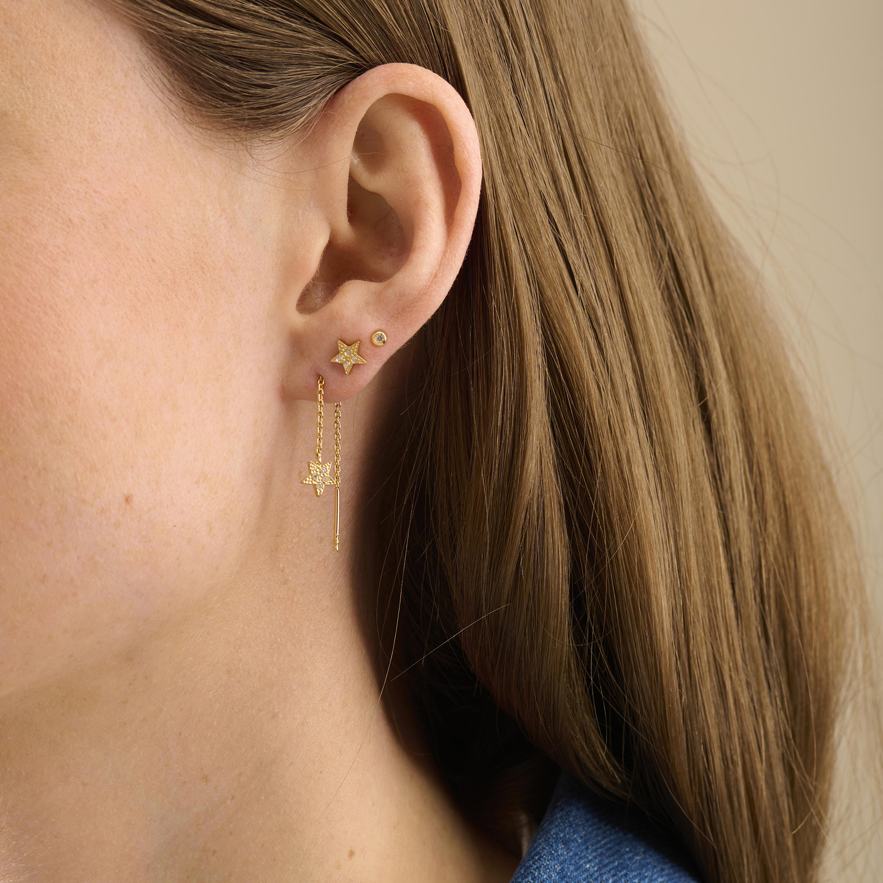 Pernille Corydon Sparkling Star Earring Box — Boucle d'oreille