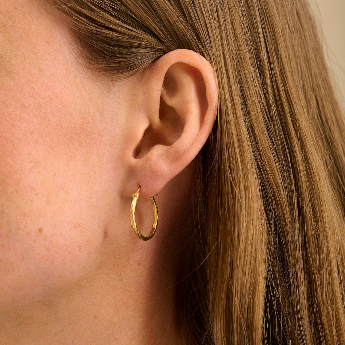 Pernille Corydon — Small Ice Creoles Pernille Corydon Small Ice Creoles — Earrings