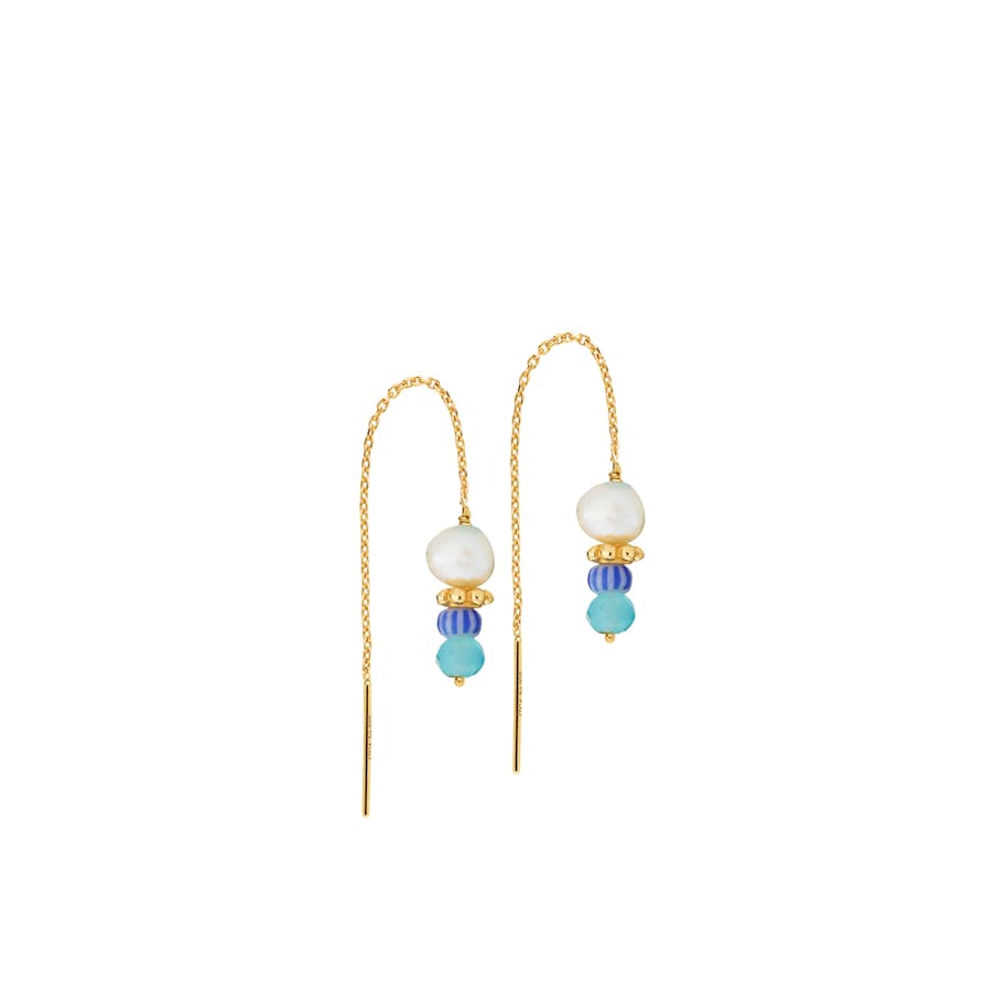 Sistie — Simona Blue Earchains Sistie Simona Blue Earchains — Örhängen