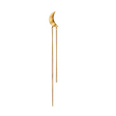 STINE A Jewelry — Bella Moon Earring with Long Chains STINE A Jewelry Bella Moon Earring with Long Chains — Oorbel