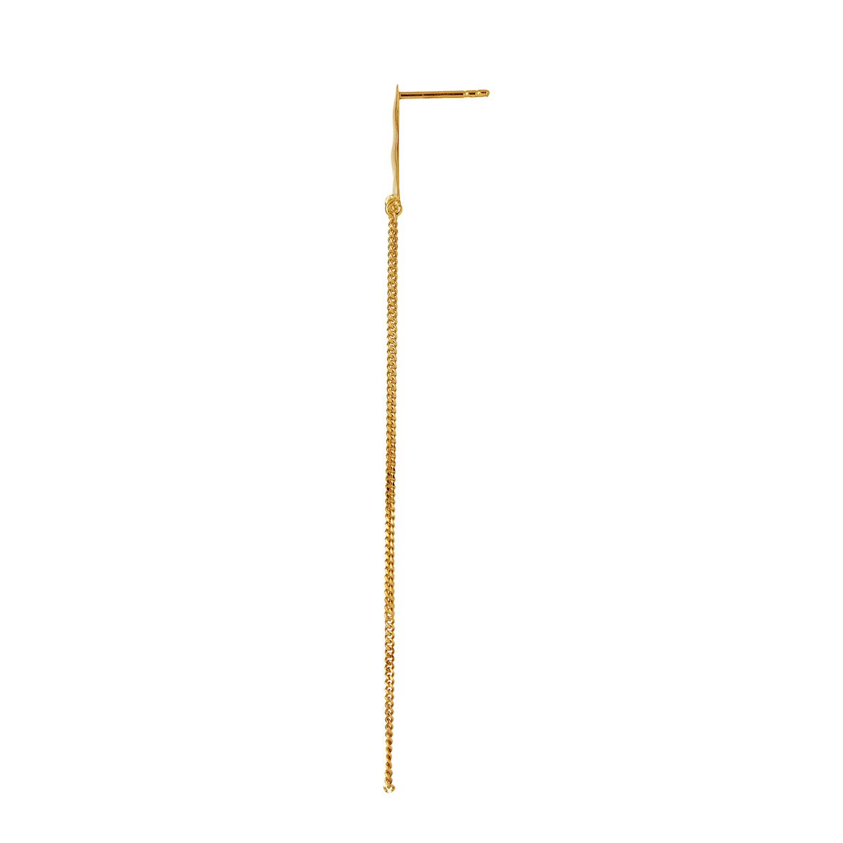 STINE A Jewelry — Bella Moon Earring with Long Chains STINE A Jewelry Bella Moon Earring with Long Chains — Øreringer