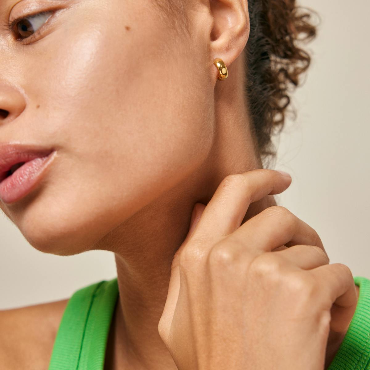 Enamel Copenhagen — Classic Wide Hoops Enamel Copenhagen Classic Wide Hoops — Boucle d'oreille