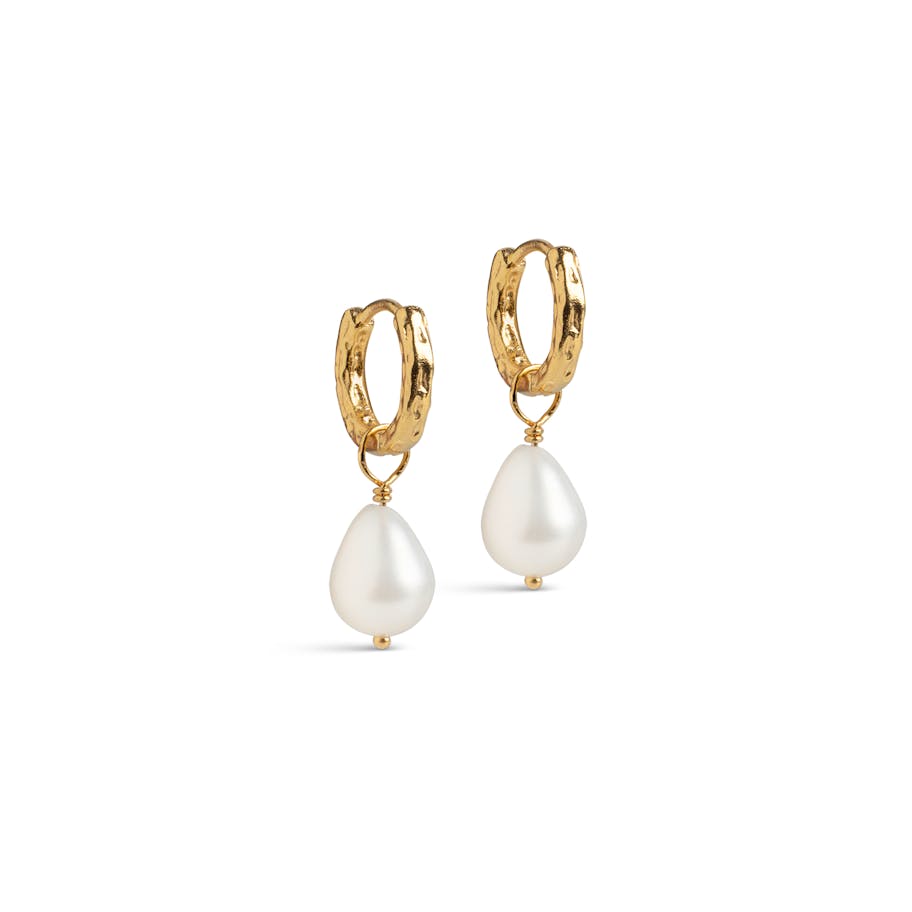 Enamel Copenhagen — Significant Pearl Hoops Enamel Copenhagen Significant Pearl Hoops — Örhängen