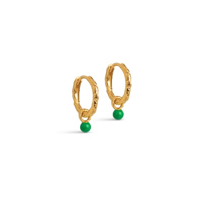 Enamel Copenhagen — Belle Hoops Grass Green Enamel Copenhagen Belle Hoops Grass Green — Ohrringe