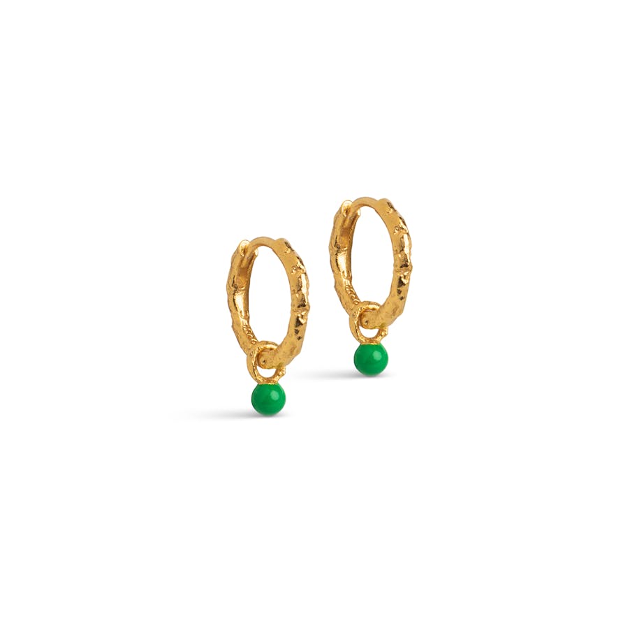 Enamel Copenhagen — Belle Hoops Grass Green Enamel Copenhagen Belle Hoops Grass Green — Örhängen