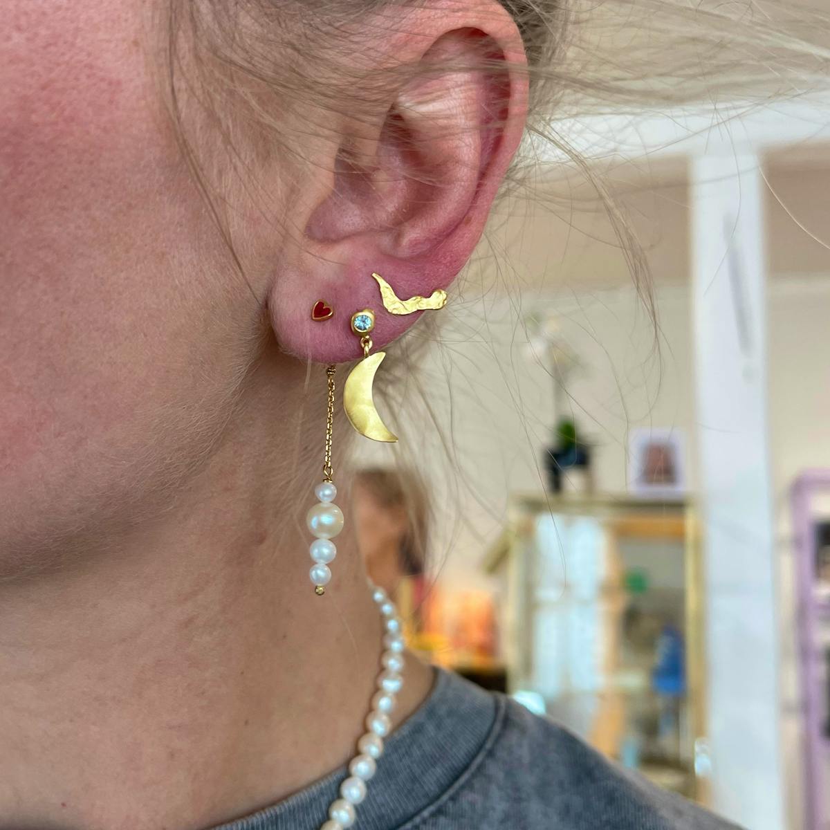 STINE A Jewelry — Pearl Berries Behind Ear Earring STINE A Jewelry Pearl Berries Behind Ear Earring — Ohrringe
