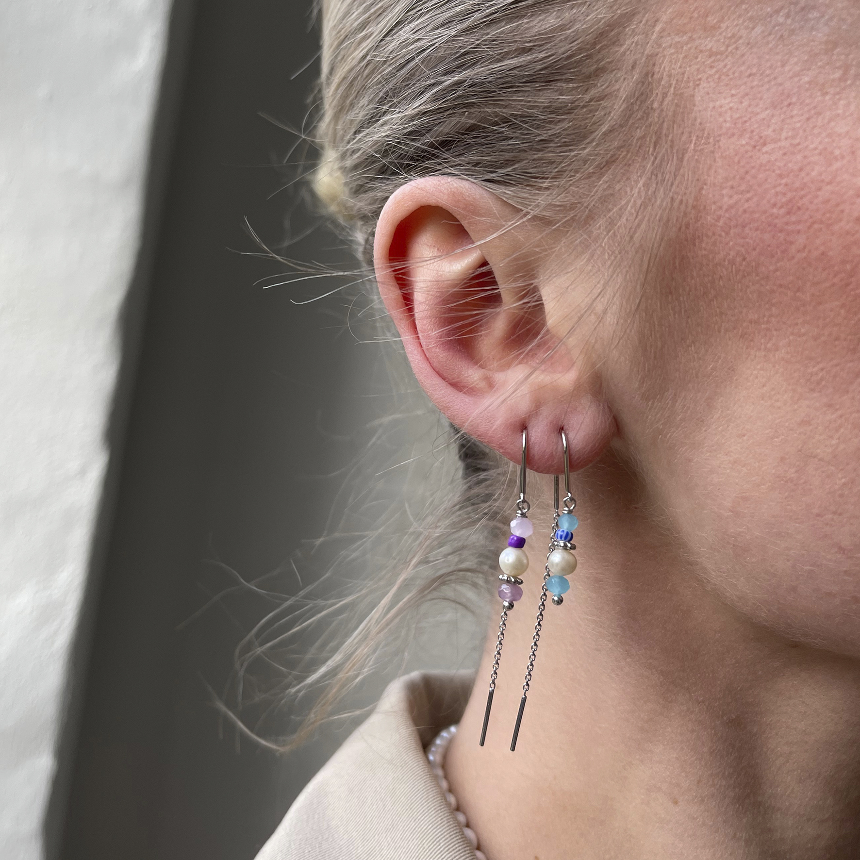 Sistie Simona Blue Earrings — Øreringe