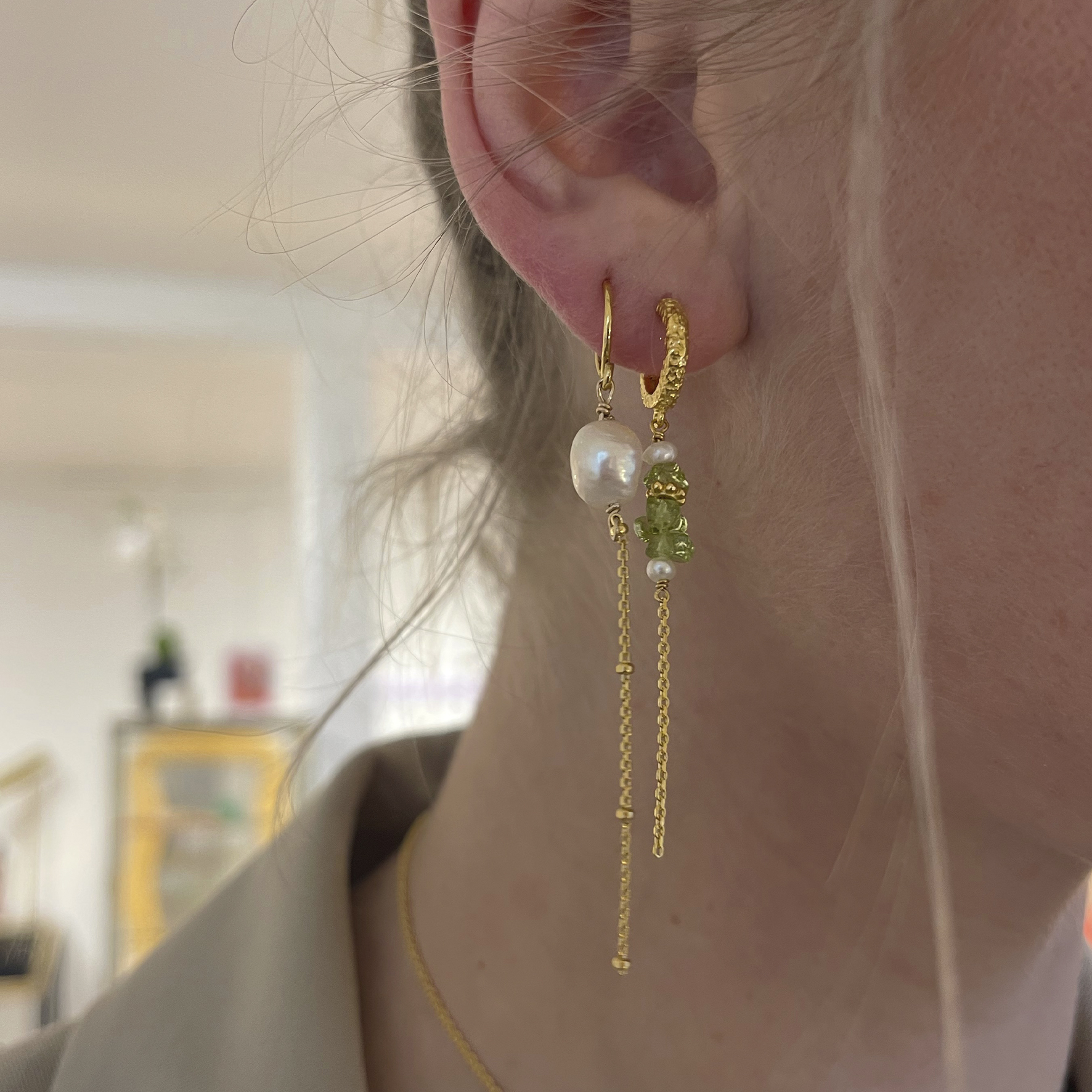 Sistie Beach Green Earrings — Øreringe